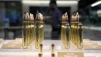 Peluru berbagai kaliber juga dipajang di Indo Defence 2022 Expo & Forum.