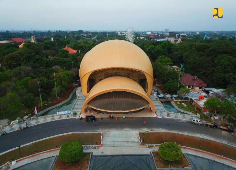 Kementerian Pekerjaan Umum dan Perumahan Rakyat (PUPR) telah selesai merenovasi seluruh sarana dan prasarana di kawasan Taman Mini Indonesia Indah (TMII), DKI Jakarta. (Dok: PUPR)