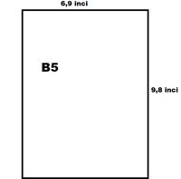 Ukuran Kertas B5 Dalam CM, MM, Inchi Dan Cara Membuatnya