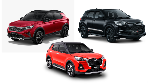 Komparasi Honda WR-V vs Toyota Raize dan Daihatsu Rocky