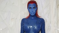 Kim Kardashian memilih karakter seksi dari X-Men yakni Mystique. Dok. Instagram