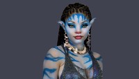 Bintang Mermaid, Halle Bailey memilih tampil sebagai Neytiri dari Avatar. Dok. Instagram