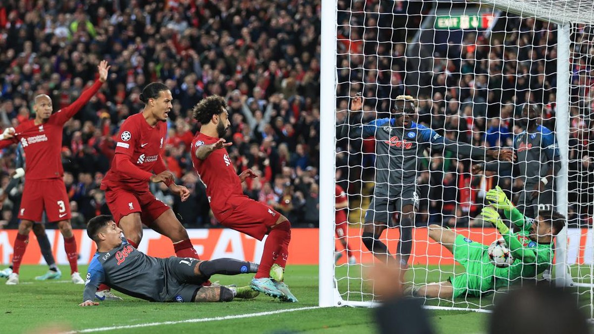 Mohamed Salah menangkan Liverpool atas Napoli. (Foto: Offside via Getty Images/Simon Stacpoole/Offside)