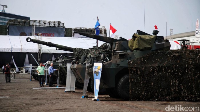 PT Pindad turut memeriahkan Indo Defence 2022 Expo & Forum di JIExpo Kemayoran, Jakarta Pusat, Rabu (2/11/2022). Pindad memamerkan sejumlah kendaraan taktis (rantis).