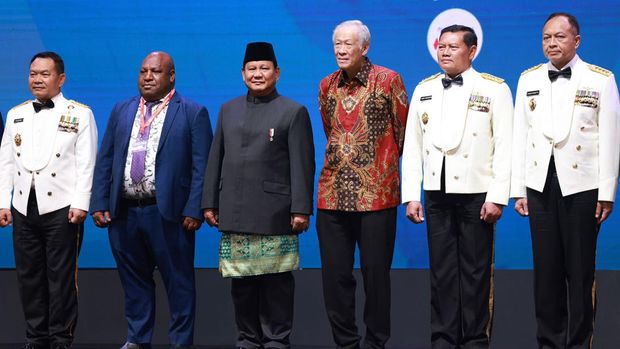 Prabowo di Gala Dinner Indodefence 2022 Expo and Forum.