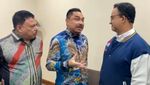 Senyum Anies Baswedan Hadiri Deklarasi Relawan IndonesiAnies