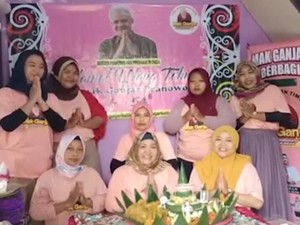 Kompak, Emak-emak di 15 Provinsi Gelar Tasyakuran Ultah Ganjar Ke-54