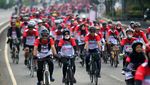Ribuan Peserta Ikuti Balap Sepeda secara Hybrid