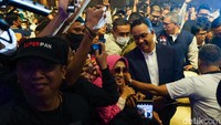Anies Baswedan menghadiri deklarasi relawan IndonesiAnies di JCC Senayan, Jakarta, Rabu (2/11/2022).
