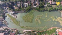 Penataan lansekap pulau-pulau di Danau Archipelego (promenade, pedestrian anjungan, dan amphitheater) oleh PT Brantas Abipraya senilai Rp183,6 miliarFoto: Dok. Kementerian PUPR