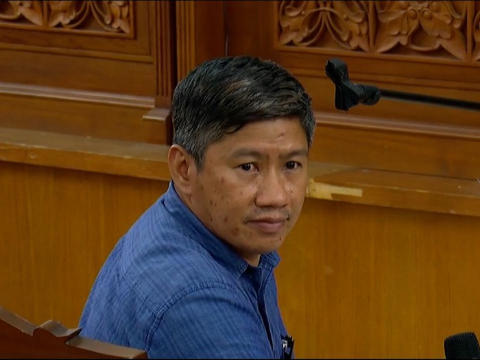 Pengusaha sekaligus teknisi CCTV, Tjong Djiu Fung alias Afung memberikan kesaksiannya di sidang dugaan kasus Obstruction of Justice dengan terdakwa Hendra Kurniawan dan Agus Nurpatria pada Kamis (3/11/2022).