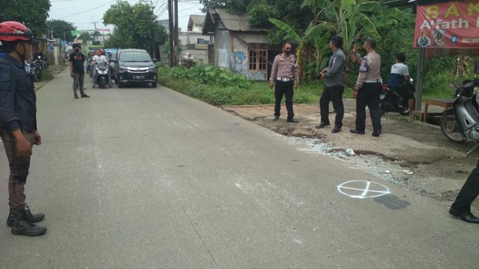 Lokasi tabrakan truk vs pikap di Cileungsi Bogor