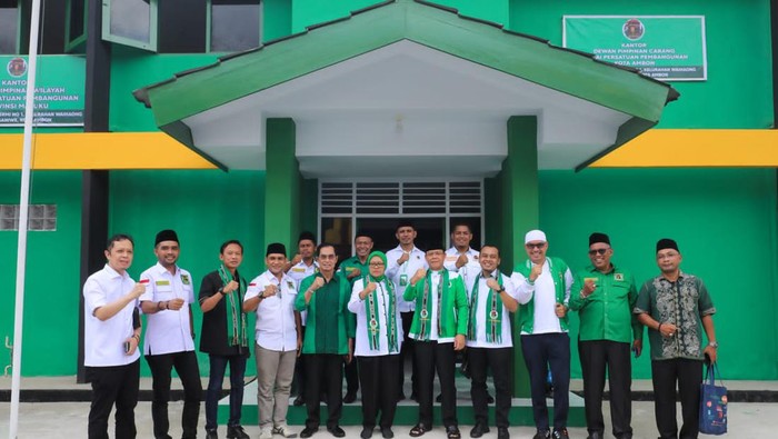 Mardiono mengungkapkan kantor yang ada di Kota Ambon Manise itu menggambarkan para kader yang semangat berjuang menuju Pemilihan Umum (Pemilu) 2024.