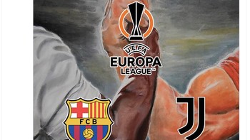 Bayangkan jika Juventus bertemu Barcelona di Europa League, tentu akan sangat menarik. Foto: Twitter