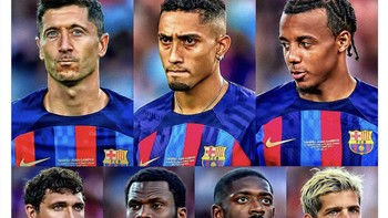 Jika kalian merasa sedih, ingatlah bahwa Barcelona merekrut para pemain besar ini tapi malah terjerembab ke Europa League. Foto: Twitter