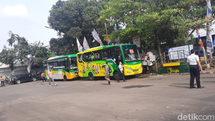 Pembukaan jalur Trans Jogja Palbapang-Malioboro di Terminal Palbapang, Bantul. Kamis (3/11/2022).