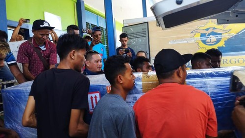 Jenazah PMI asal NTT hendak dibawa ke rumah duka, Kamis (3/11/2022).