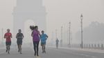 Potret India Diselimuti Kabut Asap, Capai Level Berbahaya