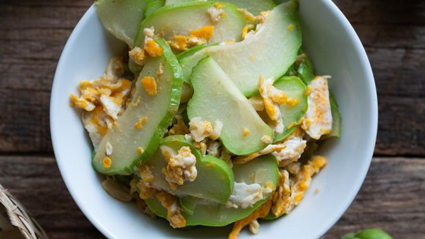 Resep Tumis Labu Siam Telur dan Ebi