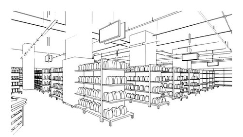 Contoh teknik menggambar.