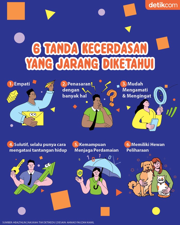 6 Tanda Kecerdasan yang Jarang Diketahui