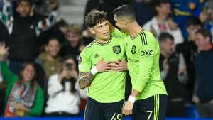 Girangnya Garnacho Cetak Gol Perdana untuk MU, Berkat Assist Idola