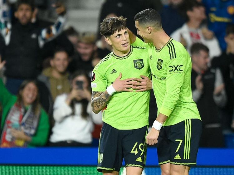 Girangnya Garnacho Cetak Gol Perdana untuk MU, Berkat Assist Idola