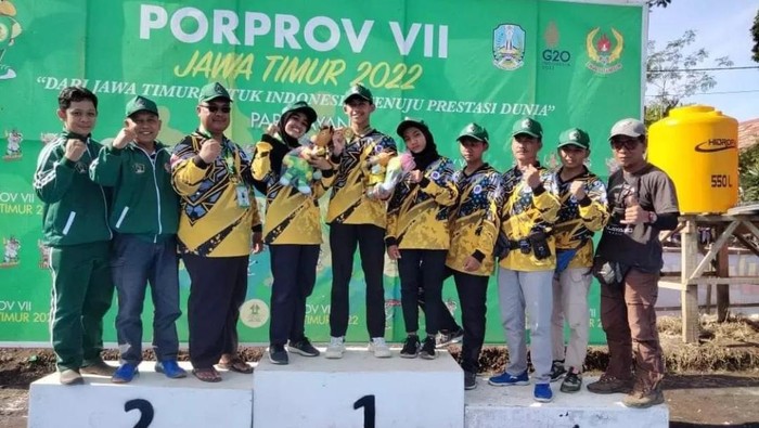 Atlet Blitar saat berlaga di Porprov Jatim 2022