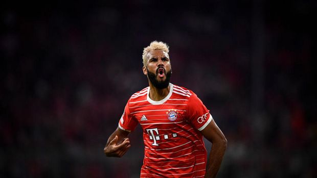 ALLIANZ ARENA, MUNICH, GERMANY - 2022/11/01: Eric Maxim Choupo-Moting of FC Bayern Munich celebrates after scoring a goal during the UEFA Champions League football match between FC Bayern Munich and FC Internazionale. FC Bayern Munich won 2-0 over FC Internazionale. (Photo by Nicolò Campo/LightRocket via Getty Images)