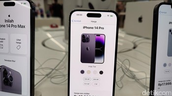 2. iPhone 14 Pro dengan Dynamic Island-nya berada di peringkat dua. Foto: Adi Fida Rahman/detikINET