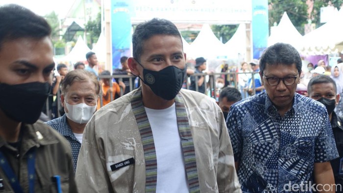 Manparekraf Sandiaga Uno di Sleman, Jumat (4/11/2022).