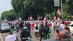 Penampakan Massa 411 Long March dari Istiqlal ke Patung Kuda