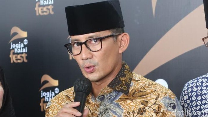 Menparekraf Sandiaga Salahuddin Uno di JEC, Bantul, DIY, Jumat (4/11/2022).
