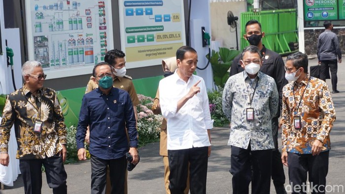 Presiden Jokowi saat di Mojokerto