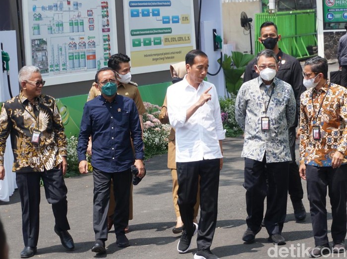 Presiden Jokowi saat di Mojokerto