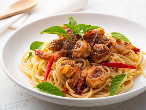 Resep Spaghetti Kari Udang