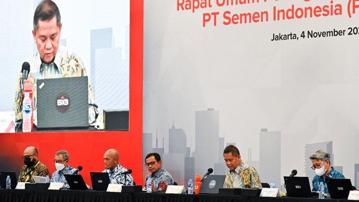 PT Semen Indonesia (Persero) Tbk menyelenggarakan Rapat Umum Pemegang Saham Luar Biasa (RUPSLB) di Jakarta, Jumat (4/11/2022). Ini hasilnya.