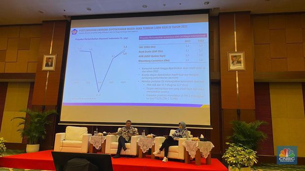 Wakil Menteri Keuangan Suahasil Nazara dalam Media Gathering Kementerian Keuangan dengan Wartawan. (CNBC Indonesia/Anisa Sopiah)
