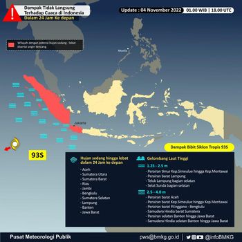Waspada Bibit Siklon Tropis 93S Terpantau, Begini Penjelasannya!