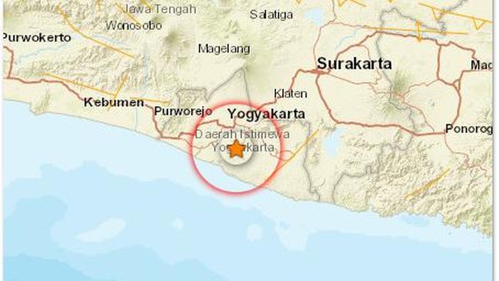Gempa di Bantul, DIY, Sabtu (5/11/2022).