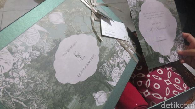 Hampers bridesmaid pesanan Erina Gudono, calon istri Kaesang Pangarep, Sabtu (5/11/2022).