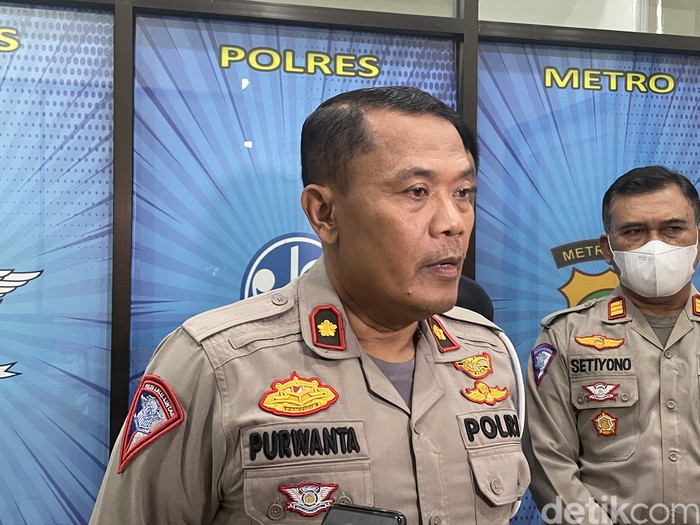 Kasatlantas Polres Metro Jakarta Pusat Kompol Purwanta (Silvia Ng/detikcom)