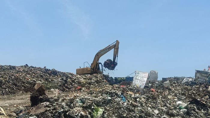 Kondisi terkini di TPA Suwung Denpasar, Sabtu (5/11/2022).