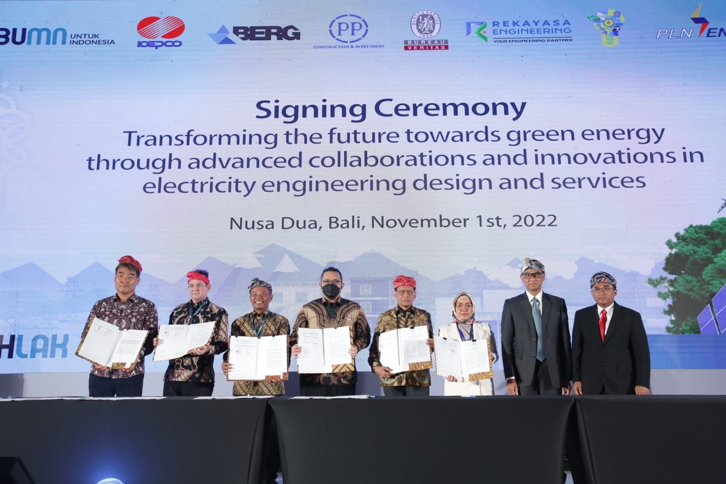 Penandatanganan Memorandum of Understanding (MoU) antara PLN Enjiniring dan Kepco Engineering and Construction Company Inc,