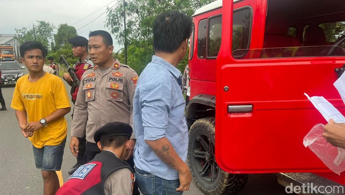 Polisi menangkap preman pemalak sopir truk di perbatasan Lampung-Sumsel.