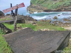 Misteri Prasasti Glory di Pantai Sembukan Wonogiri, Dibangun Bule AS