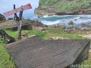 Misteri Prasasti Glory di Pantai Sembukan Wonogiri, Dibangun Bule AS