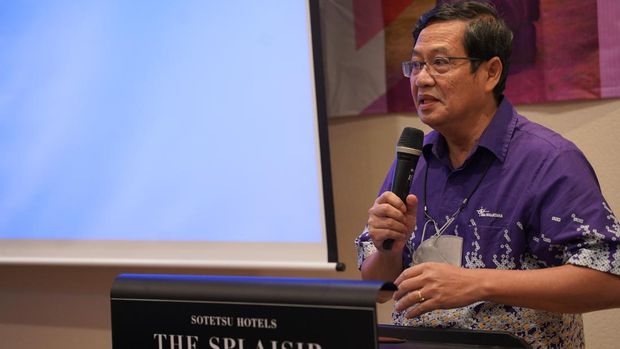 Rektor Binus University Harjanto Prabowo saat pertemuan dengan perwakilan industri dari Indonesia dalam forum Binus Industry Partnership Program (BIPP) di Seoul, Korsel, 1-6 November 2022
