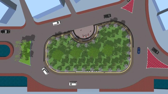 Rencana bentuk Simpang Lima kedua di Semarang.