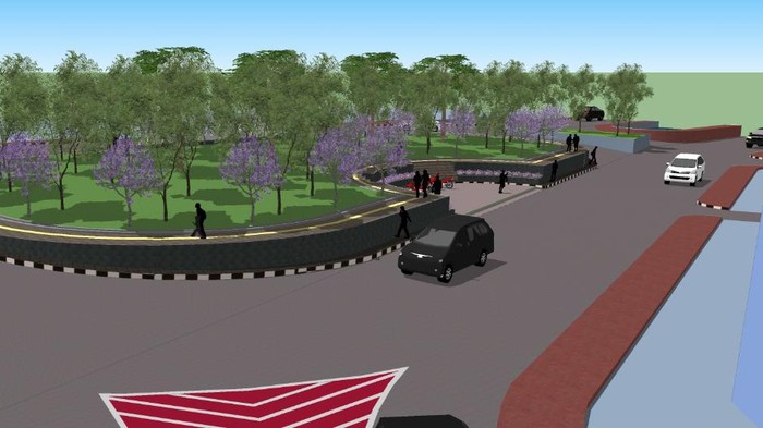 Rencana bentuk Simpang Lima kedua di Semarang.